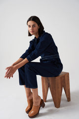 Long Sleeved Lorna Jumpsuit - Dark Vintage
