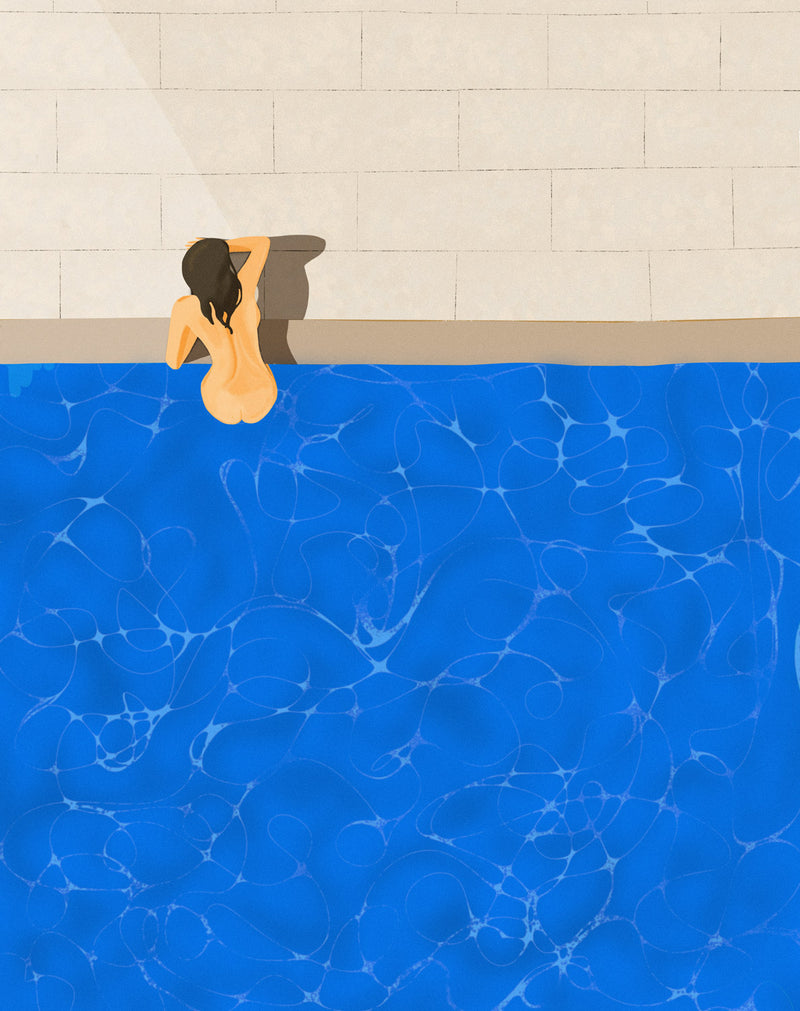 Take Me Away Pool Art Print | A4
