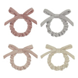 Velvet Bow Mini Scrunchies