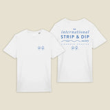 Strip & Dip White T-Shirt
