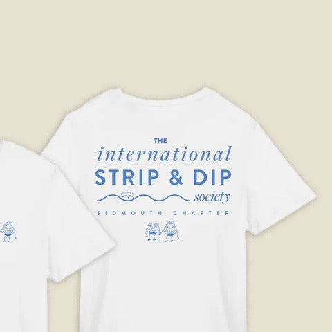 Strip & Dip White T-Shirt