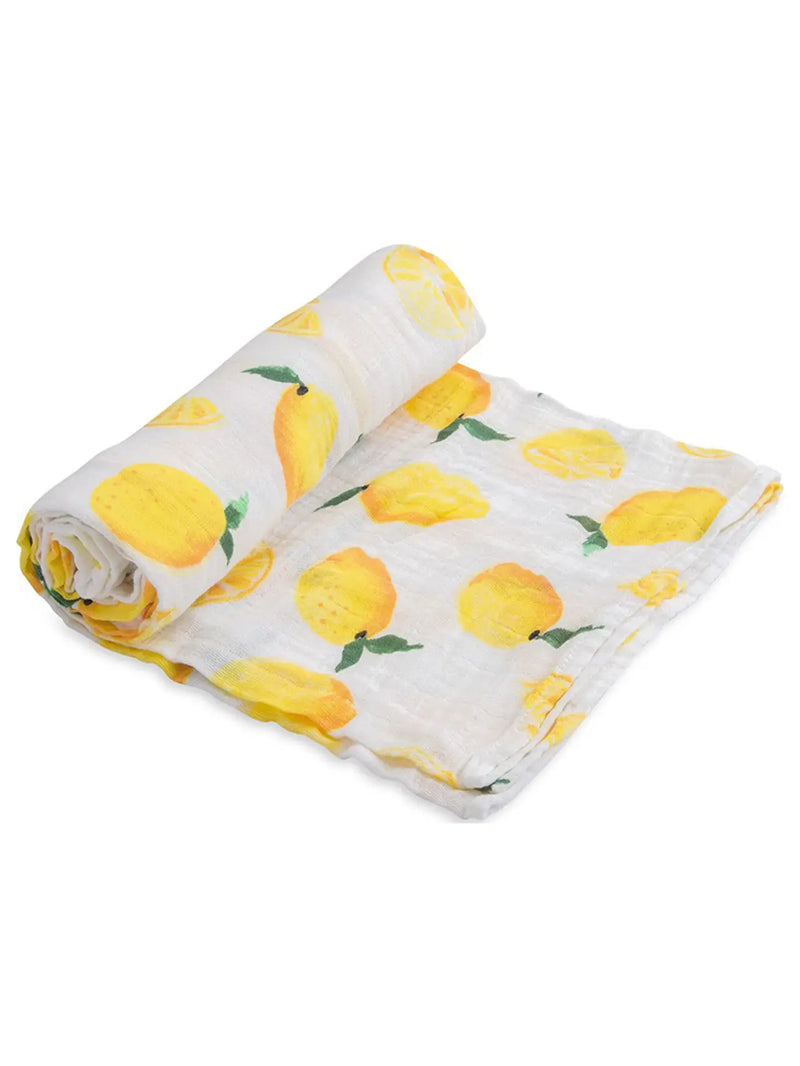 Lemons Muslin Swaddle Blanket