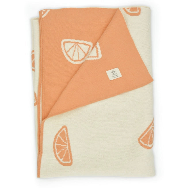 Oranges Baby Blanket Micu Micu UK Stockist Crane & Kind Crane and
