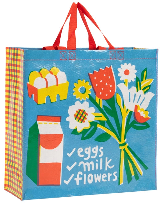 Eggs Milk Flowers Shopper Tote Bag