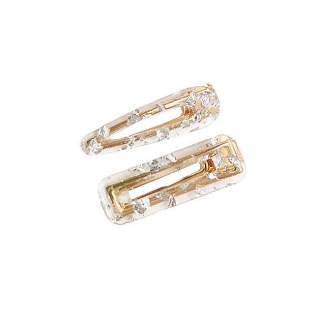 Twin Resin Hair Clip Set
