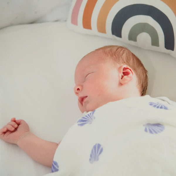 Sea Shells Muslin Swaddle Blanket