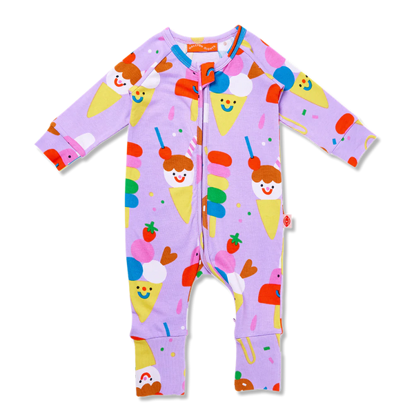 Sundae Funday  - Long Sleeve Zip Suit