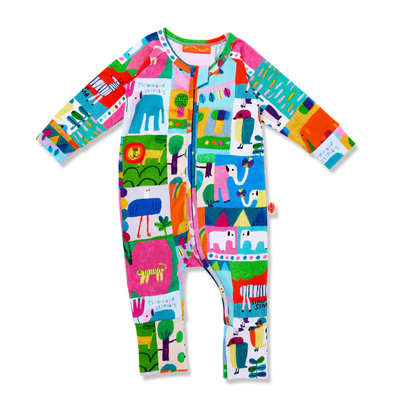 Safari Park - Long Sleeve Zip Suit