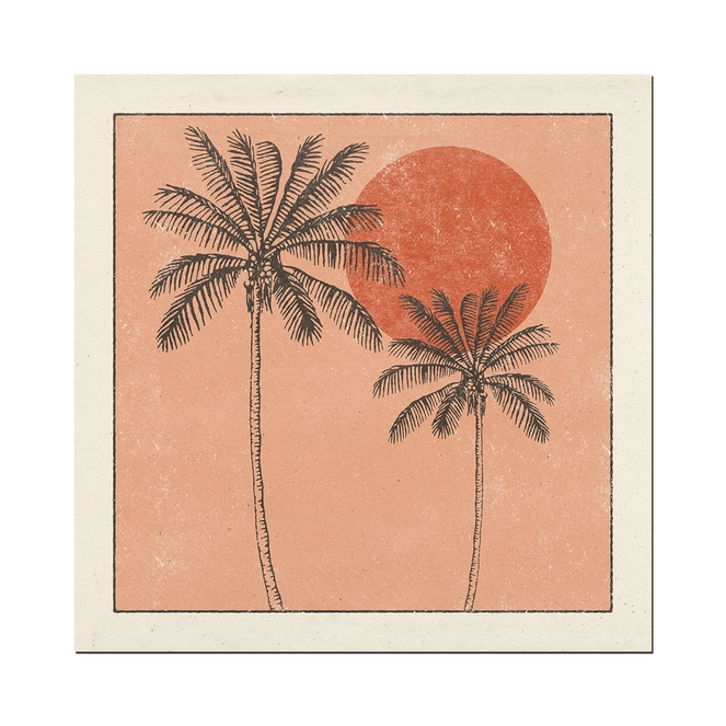 Golden Palms Print