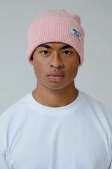 Recycled Bottle Beanie Hat - Pastel Pink