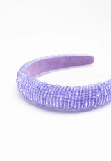 Beaded Headband in Lilac