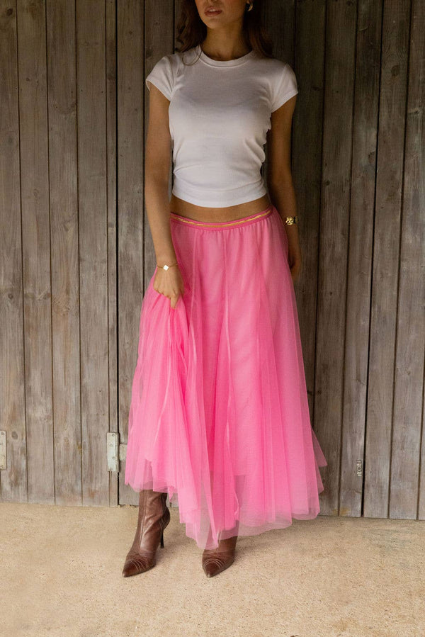 Bubblegum Pink Tulle Skirt