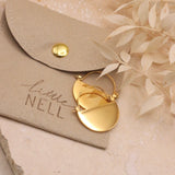 Gold Demi Hoop Earrings