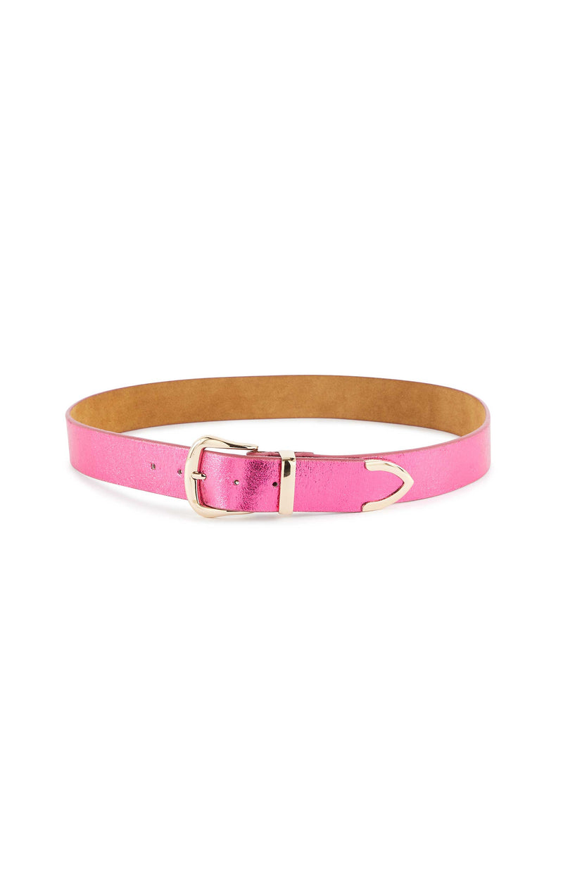 Pink Metallic Belt
