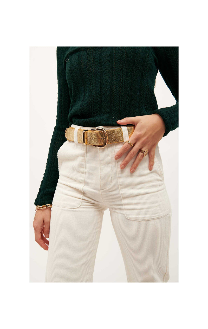 Gold Metallic Belt