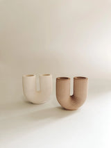 U Shape Concrete Vase