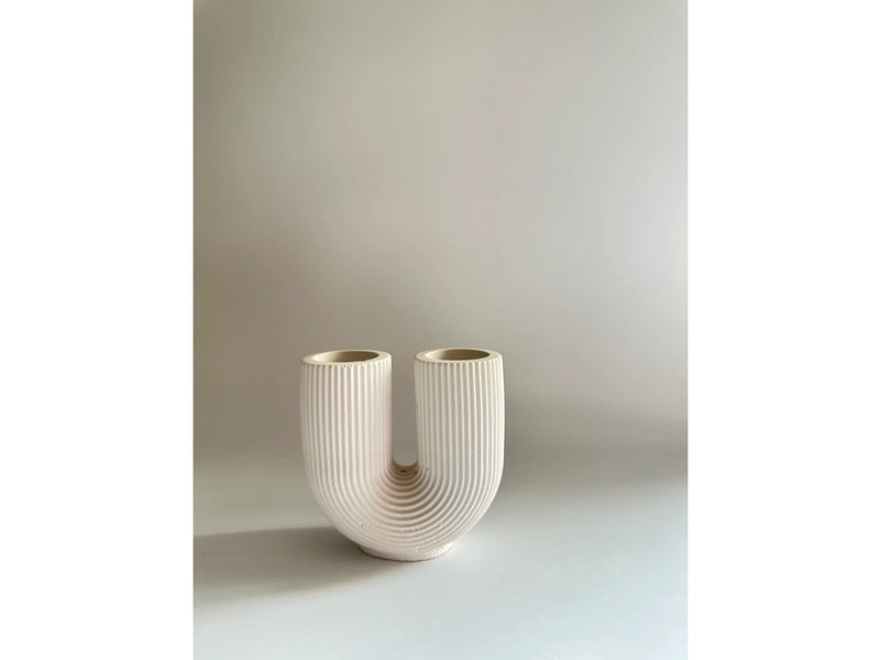 U Shape Concrete Vase