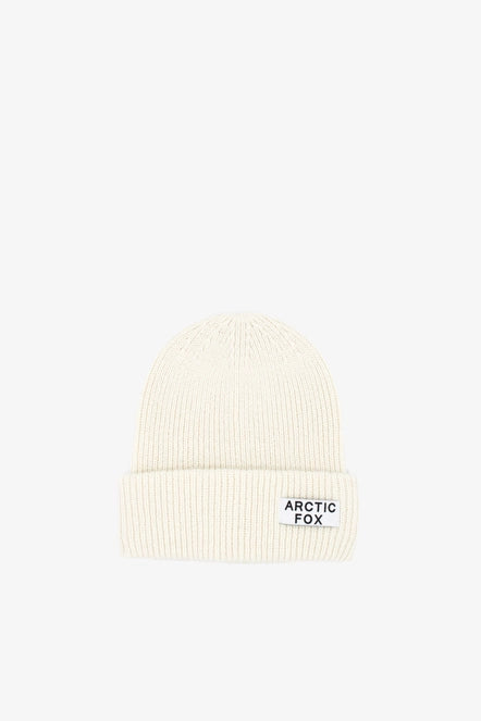 Recycled Bottle Beanie Hat - Winter White