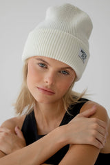 Recycled Bottle Beanie Hat - Winter White