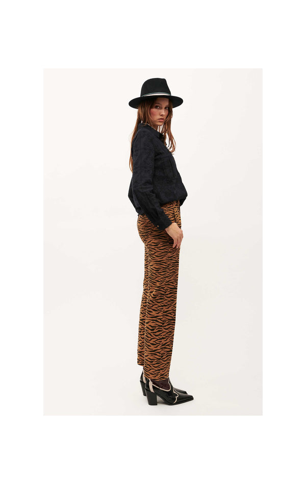 Tiger Print Jeans