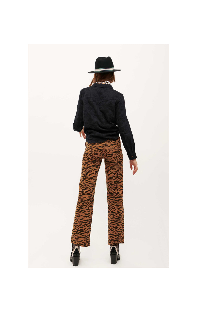 Tiger Print Jeans