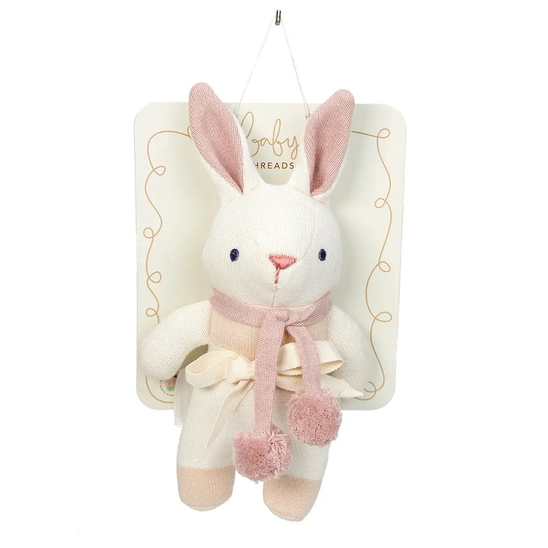 Bunny Rattle - White & Pink