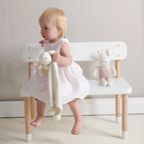 Bunny Rattle - Cream and Pink