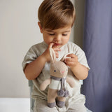 Bunny Rattle - Taupe and Grey