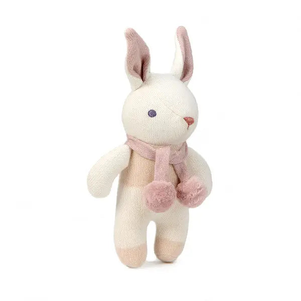 Bunny Rattle - Cream and Pink