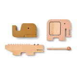 Wooden Animals Music Instrument Set