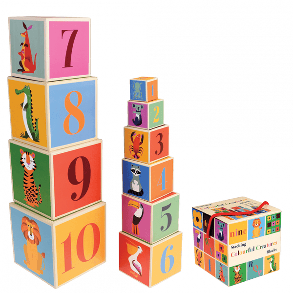 Colourful Creatures Stacking Blocks