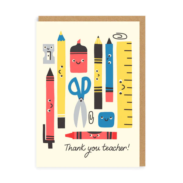 Thank You Teacher Card