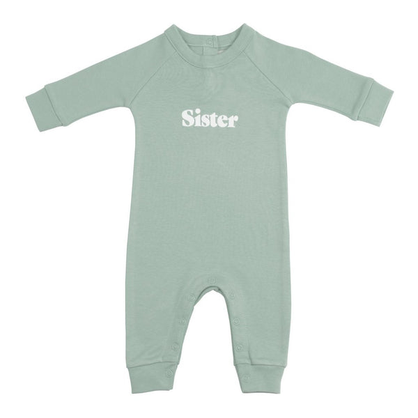 Sage Sister relaxed fit super soft sweatshirt for sibling twinning style at Crane and Kind 