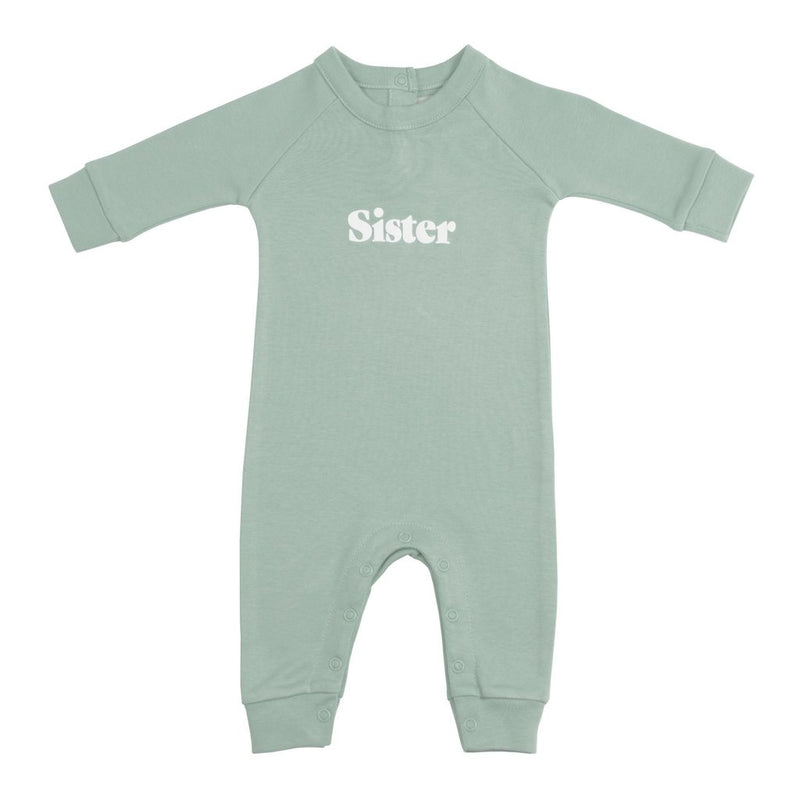 Sage Sister relaxed fit super soft sweatshirt for sibling twinning style at Crane and Kind 