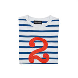 Blue & Red Number Tee 1-4