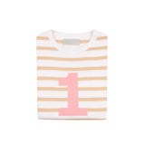 Biscuit & Pink Number Tee 1-4