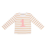 Biscuit & Pink Number Tee 1-4