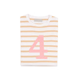 Biscuit & Pink Number Tee 1-4