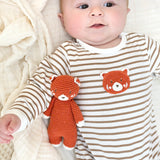 Crochet Rusty Panda Babygrow