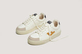 Classic 70s Trainers - Off White & Mustard Yellow