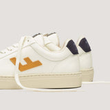 Classic 70s Trainers - Off White & Mustard Yellow