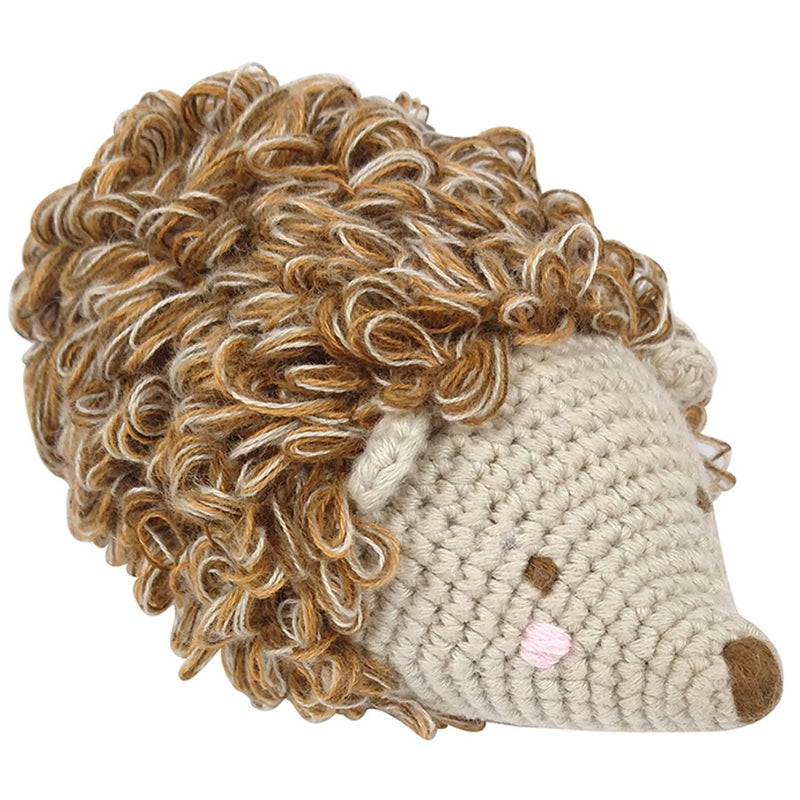 Crochet Hedgehog Rattle Toy