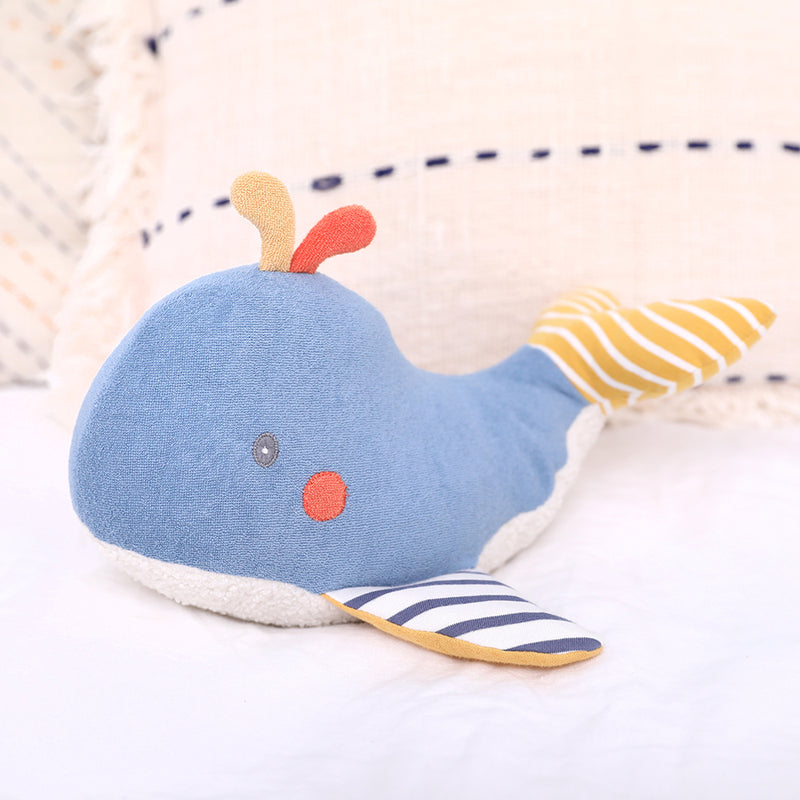 Towelling Wilbert Whale Soft Toy