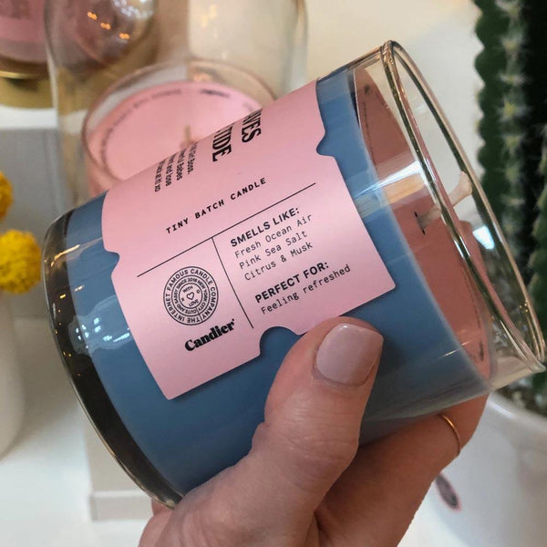 Girl, Make Waves and Turn the Tide Candle