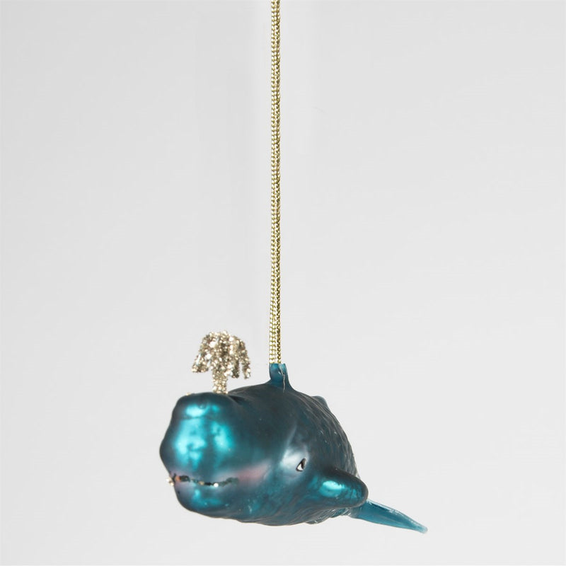Glitzy Whale Bauble