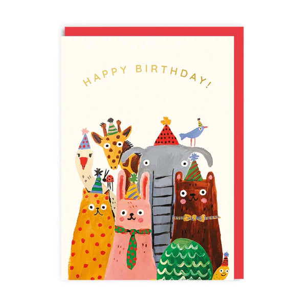 Happy Birthday Animals Card