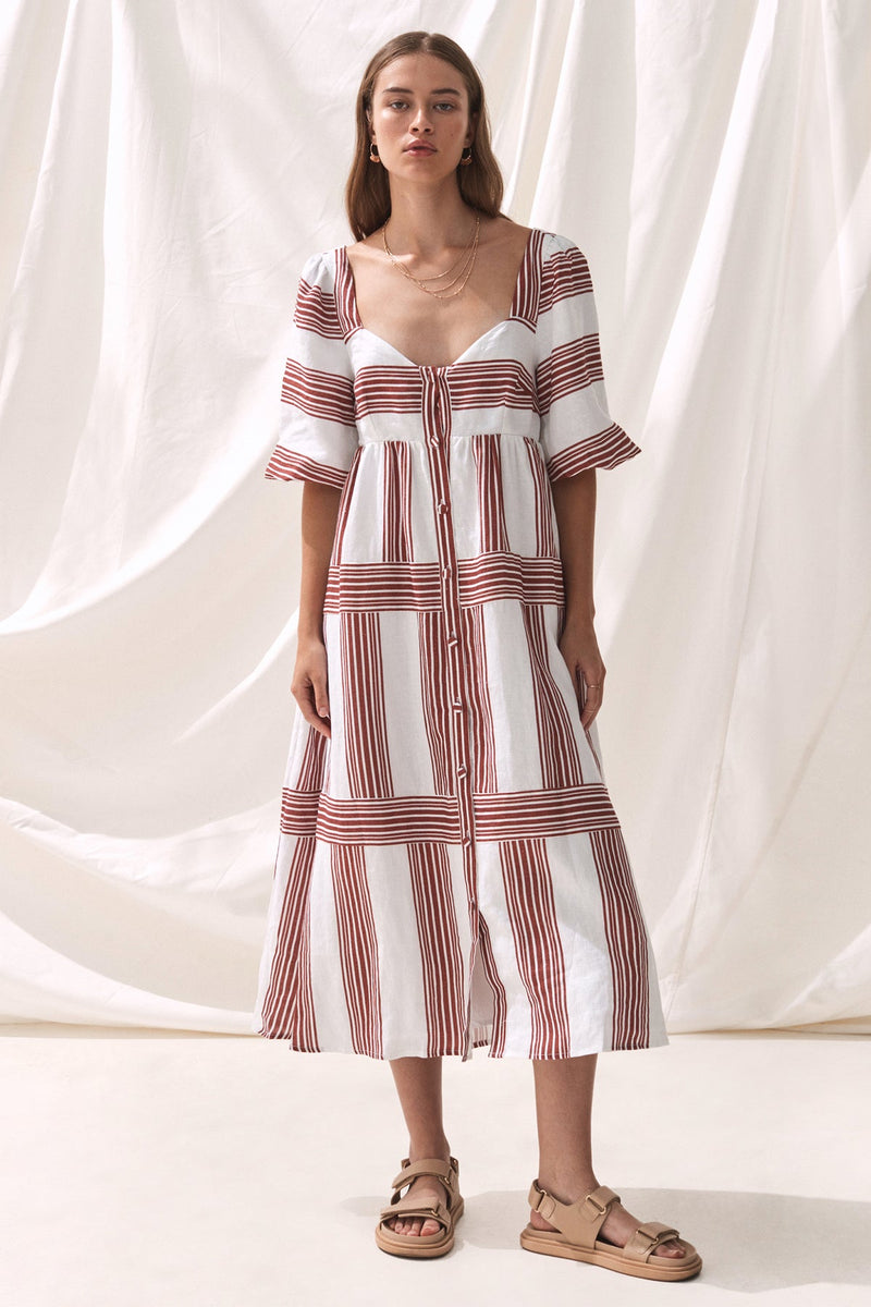 The Amalia Stripe Dress