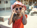 Sweet Cherry Gingham Reversible Sun Hat: 3-6 Years