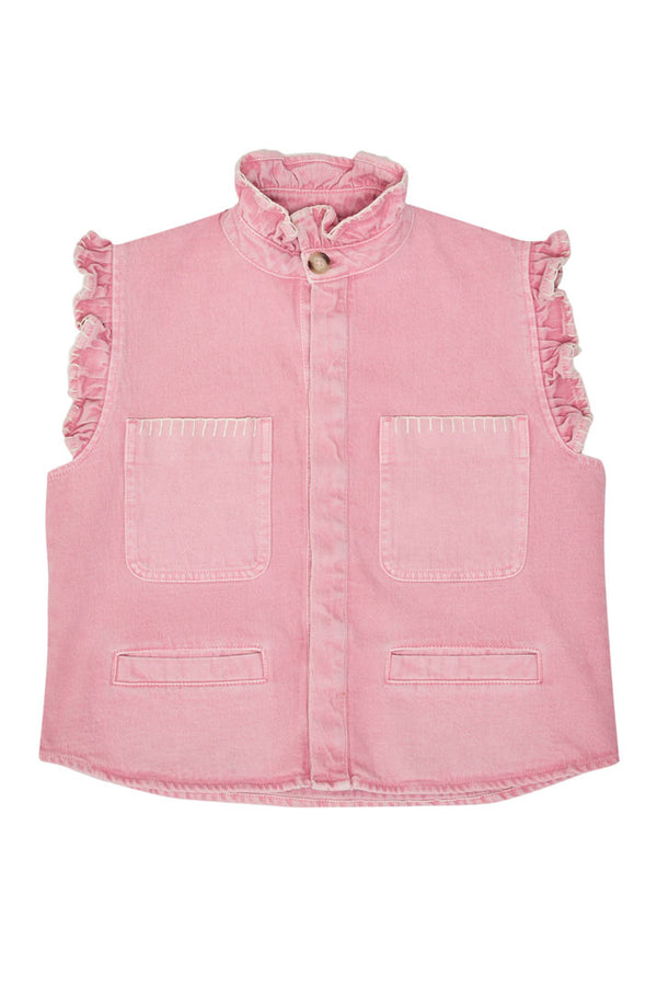 Pablo Waistcoat - Washed Candyfloss