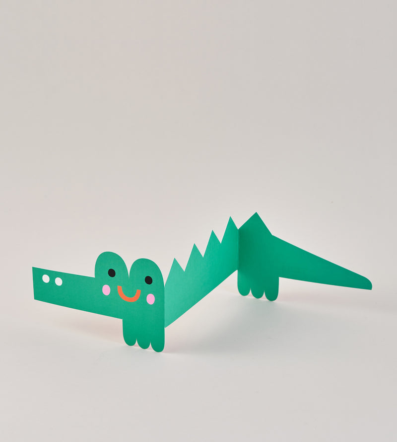 Crocodile Fold-Out Card